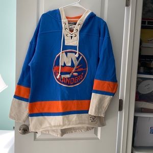 Old Time Hockey Hoodie.  NY Islanders.